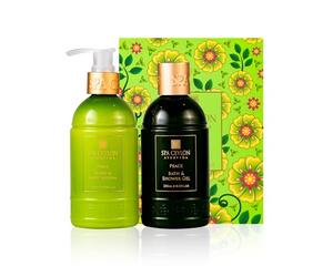 Spa Ceylon Peace Bath & Body Duo Set | Ayurvedic Luxury Lavender & Lemongrass Body Wash & Lotion Set | Organic & Natural | Gift set | 250ml x 2