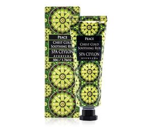 Spa Ceylon Peace Chest Cold Soothing Rub | Aromatic Chest Rub | All-Natural Soothing Ointment | Organic | Effective Formula | 50g