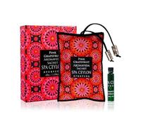 Spa Ceylon Pink Grapefruit, Aromaveda Sachet, Exotic Aromatherapy Bag, Healing, Uplifting Aroma, Suitable for Pillows, Linen, Drawers, Wardrobes, Suitcases