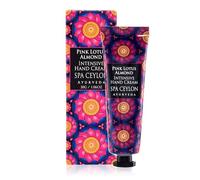 Spa Ceylon Pink Lotus Almond Intensive Hand Cream | Travel Size Hand Cream | Hydrating Hand Cream | Vegan | 30g