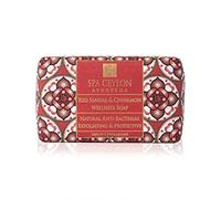 Spa Ceylon Red Sandal & Cinnamon Wellness Soap | Ayurveda, Organic Herbal Soap Bar | Anti-Bacterial Body Soap, 100g