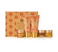 Spa Ceylon Sal & Saffron Skin Care Discovery Set | Travel Size Face Care Set | Ayurveda | For Normal to Dry Skin | Cleansing foam 25ml, Masque 25ml, Exfoliator 10g, Protector 10g, Face cream