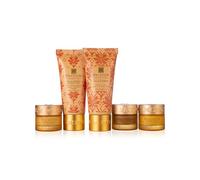 Spa Ceylon Sal & Saffron Skin Care Discovery Set | Travel Size Face Care Set | Ayurveda | For Normal to Dry Skin | Cleansing foam 25ml, Masque 25ml, Exfoliator 10g, Protector 10g, Face cream