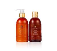 Spa Ceylon Sensual Sandalwood Bath & Body Duo Set | Ayurvedic Luxury Sandalwood & Vetiver Body Wash & Lotion Set | Organic & Natural | Gift set | 250ml x 2