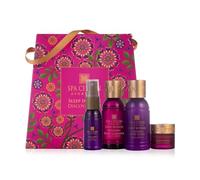 SPA CEYLON Sleep Intense Discovery Set | Ayurvedic Spa Kit for Restful Sleep | Lemongrass Ylang Ylang | Body Cleanser 50ml, Body Lotion 50ml, Body Spray 20ml, Balm 8g | Organic | Spa Set