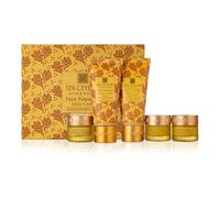 Spa Ceylon True Turmeric Skin Care Discovery Set | Ayurvedic Travel Size Face Care Gift Set | For Oily Acne-Prone Skin | Cleansing Foam 30ml, Masque 25g, Gel Masque 10g, Protector 10g, Facial Balm10g