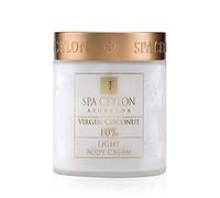 SPA CEYLON Virgin Coconut 10% Light Body Cream | Fast Absorbing | Hydrating | Skin Repair | Suitable for all skin types