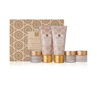 Spa Ceylon White Rice Skin Care Discovery Set | Travel Size Face Care Set | Organic | For Normal to Oily Skin | Moisturizer 10g, Cleansing Milk 30g, Exfoliator 30g, 10g of each Day and night Protector