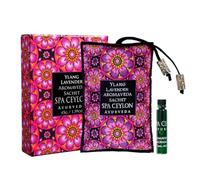 Spa Ceylon Ylang Lavender, Aromaveda Sachet, Exotic Aromatherapy Bag, Healing, Uplifting Aroma, Suitable for Pillows, Linen, Drawers, Wardrobes, Suitcases