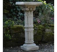Spa Classic Corinthian Birdbath With Square Top