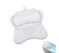 Spa Comfort Cushion - Luxury Soaking Pillow for Bathtub Relaxation | Contoured Mesh Headrest with Ventilated Padding & Non Slip Mounting for Ultimate Support During Home Spa Sessions Travel Lodging