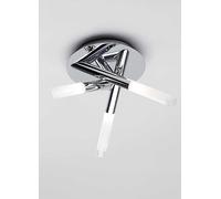 SPA Crux IP44 Bathroom Rated 3 Light Chrome Ceiling Light Chrome