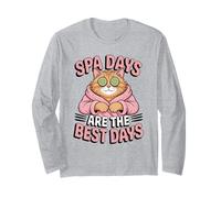 Spa Days are The Best Days Cat Relaxation Wellness Long Sleeve T-Shirt
