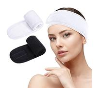 Spa Facial Headband for Women - Soft Terry Cloth with Adjustable Hook and Loop, Comfortable & Secure Fit for Skincare, Makeup, Face Washing