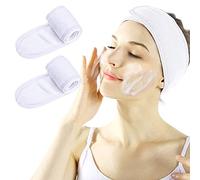 Spa Facial Headband for Women - Soft Terry Cloth with Adjustable Hook and Loop, Comfortable & Secure Fit for Skincare, Makeup, Face Washing