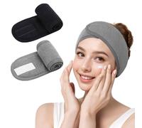 Spa Facial Headband for Women - Soft Terry Cloth with Adjustable Hook and Loop, Comfortable & Secure Fit for Skincare, Makeup, Face Washing