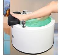 Spa Footbath with Heat and Massage, Colorful Lamp, Hot and Cold Adjustment, Salon Massage Equipment - Acrylic Pedicure Sink for a Relaxing Experience