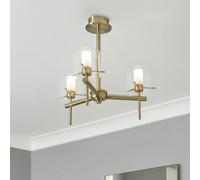 Spa Gene Cylinder Brass 3 LED Ceiling Light - Gold