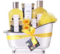 Spa Gift Sets for Women-Spa Luxetique 8pcs Tahiti Bath Sets with Essential Oil, Body Lotion, Bath Bombs, Pamper Gifts for Women, Christmas Gifts for Mum, Birthday Gifts Mothers Day Valentines Gifts