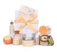 Spa Gifts for Women Mothers Day Gifts Jasmine Bath Gift Baskets Relaxing Self Care Gift for Mom Girlfriend Sister Wife Auntie Home Bath Care Package Thank You Gift Birthday Gift Friendship