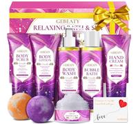 Spa Gifts for Women,Unique Relaxing Birthday Gifts for Mom Wife Her,Stress Relief Spa Gifts Basket for Mothers Day Sister,Vanilla Bath Self Care Gift Set,Christmas Stocking Fillers (9 PCS SET)