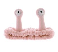 Spa Headband Facial Makeup Head Band Microfiber Soft Coral Fleece Head Wraps Snail Cartoon Cute Christmas Hair Elastic Skincare Hair Band for Women Washing Face