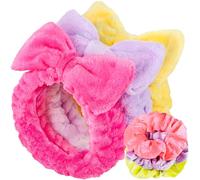 Spa Headband for Skin Makeup,Women Teen Headbands for Washing Face,With Hair Scrunchies