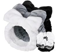Spa Headband for Skin Makeup,Women Teen Headbands for Washing Face,With Hair Scrunchies