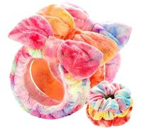Spa Headband for Skin Makeup,Women Teen Headbands for Washing Face,With Hair Scrunchies