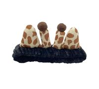 Spa Headband Giraffe Shape Hairband Woman Shower Makeup Headband Soft Heads Wraps for Bathing Shower Washing Face
