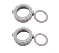 Spa Heater Split Nut Union Kit 2 Inch Fits for balboa Spa Heater(2pcs white)