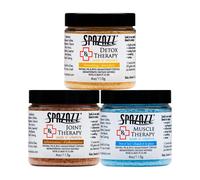 Spa & Hot Tub RX Therapy Muscle Detox Joint Bundle 3 Pack Gift Set - Spazazz Therapeutic Mineral Dead Sea Bath Salt Crystals Collection
