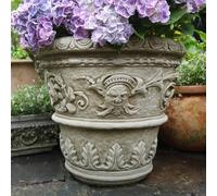 Spa Large 'florentine' Style Stone Cast Outdoor Garden Pot Vp4