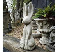 Spa Large Stone 'rustic Hare' Garden Sculpture