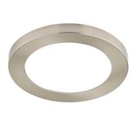 Spa LED Indoor Bathroom Ceiling Lights with Adjustable 3000K 4000K 6000K Settings | Ceiling Mount, Wall Mount or Recess Mounting Options | Super Slim Stylish Lighting (Satin Nickel, 290mm (24W))