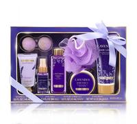 SPA LUXETIQUE Bath Gift Sets for Women, 8PCS Lavender Luxury Spa Gifts Box for Women, Pamper Gift Sets with Body Lotion, Shower Gel, Birthday Gifts for Her, Mom, Girlfriend, Valentine's Gifts