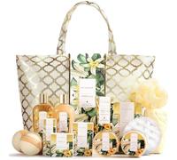 Spa Luxetique Birthday Gifts for Women, 15pcs Vanilla Spa Bath Gift Sets with Bubble Bath, Body Scrub, Pamper Sets for Women Gift, Christmas Gifts for Woman, Valentines Gifts for Her, Mothers Day Gift