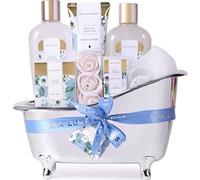 Spa Luxetique Spa Gift Set, Pamper Gift Sets for Women, 8pcs Jasmine Bath Gift Sets with Essential Oil,Body Lotion,Bath Bombs, Mothers Day Mum Gifts, Birthday Gifts for Women, Valentines Gifts for Her