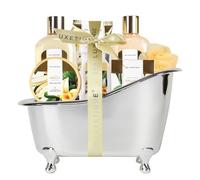 Spa Luxetique Spa Gift Sets, Valentines Gifts for Her, 8pcs Vanilla Bath Sets with Body Butter, Bubble Bath, Bath Bomb, Bath Sets for Women Gift, Christmas Gifts, Birthday Gifts for Women