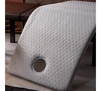 Spa Massage Table Pad Thicken 2.8IN, Non-Slip Lash Bed Cushion, High Density Sponge Massage Table Topper with Face Hole for Beauty Salon Massage Dark Gray(S) 23.6x70.9in