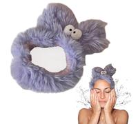 Spa Plush Headband - Makeup Headband Washing Face, Adjustable Soft Makeup Headband | 22x17cm Wash Funny Girls Plush Makeup Headband for Yoga, Sports Make Up, Face Washing, Skin Care, Shower