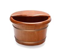 Spa, Sauna,Soak,Handmade Massage Bucket Foot Bath, Wash Feet Basin Tub