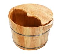Spa, Sauna,Soak,Handmade Massage Bucket Foot Bath, Wash Feet Basin Tub
