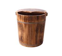 Spa, Sauna,Soak,Handmade Massage Bucket Foot Bath, Wash Feet Basin Tub(35 * 32 * 32cm)