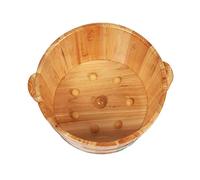 Spa, Sauna,Soak,Handmade Massage Bucket Foot Bath, Wash Feet Basin Tub(B)