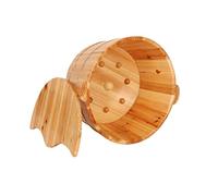 Spa, Sauna,Soak,Handmade Massage Bucket Foot Bath, Wash Feet Basin Tub(C)