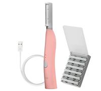SPA SCIENCES - SIMA Patented Dermaplane Razor for Women Face - Painless 2-in-1 Facial Exfoliation & Peach Fuzz Hair Removal - Anti-Aging - 3 Speeds - Rechargeable - 7 Weeks Treatment