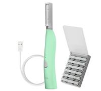 SPA SCIENCES SIMA Sonic Dermaplaning Tool - 2-in-1 Facial Exfoliation & Peach Fuzz Removal - 3 Speeds - Rechargeable