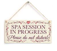 Spa Session in Progress Please do not Disturb - Pretty Love Heart Frame Design Sign/Plaque