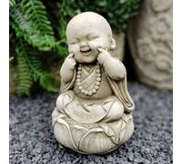 Spa Small Smiling Happy Monk Garden Ornament
